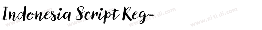Indonesia Script Reg字体转换
